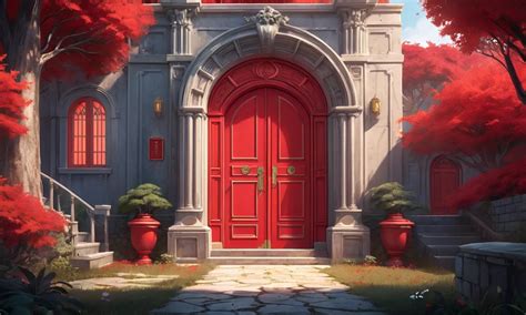 The Symbolism of a Red Door in a Dream